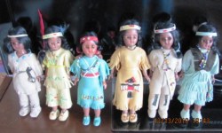 7 1/2''  NATIVE DOLLS LEATHER, SOME PAPOOSES BEADS MOCC CHOICE 6